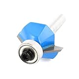 uxcell　面取りルータビット　6.35mmシャンク径　9.25mmカット長さ 　45度