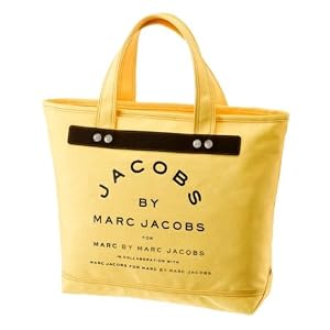 Amazon.com: Marc By Marc Jacobs Yellow Small Canvas Jacobs Tote: Everything Else : victoria beckham fashion beverly hills tote bag marc by marc jacobs