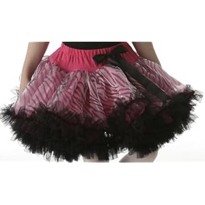 Pink and Black Zebra Print Diva Pettiskirt Tutu Size: Small by 