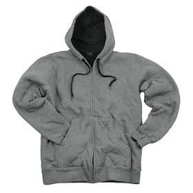 DC Citizen Reversible Men's Hooded Zip Sweatshirt - Heather Grey Black