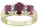 1.64CTW RUBY WITH DIAMOND ACCENT 18K OVER STERLING SILVER RING
