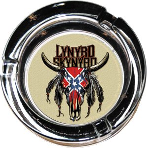 See Lynyrd Skynyrd ~ Lynyrd Skynyrd Cow Skull Glass Ashtray