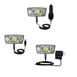 Deluxe Kit for the Nickelodean Spongebob Squarepants Multimedia Player includes a USB cable with Car and Wall Charger - Gomadic Brand w/ TipExchange Technology