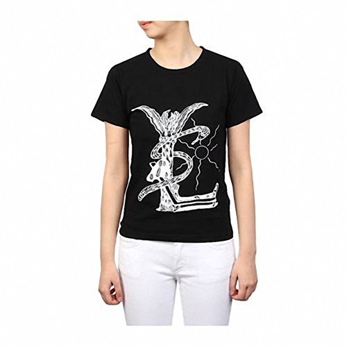 (サンローラン) SAINT LAURENT14s/s MALIBU BARBARA PRINTED Tシャツ_BLACK 351664 Y2HV2-1000 HIYOKO160526 [並行輸入品]