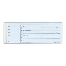 TOPS Rent Receipt Book with Stub, 2.75 x 7.5 Inch, 1-Part, 50 Sheets, White (3259)