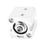 uxcell エアシリンダ アルミニウム材質 ニューマチックアクセサリー シングルロッド デュアルアクション