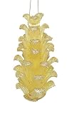 Gold Crystalique Glitter Pine Cone Christmas Ornament