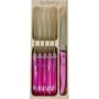 Pink Laguiole Verdier Heavy Duty Color Handled Steak Knives