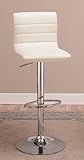 Cut Out Back Barstool in White Finish (Set of 2) by Coaster Furniture
