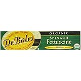 DeBoles Organic Spinach Fettuccini Pasta, 8 Ounce (Pack of 12)