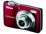 Zoom Produkt-Bild: Nikon Coolpix L22 Digitalkamera (12,0 Megapixel, 3,6-fach Weitwinkelzoom, 7,5cm (3,0-Zoll) Display) rot
