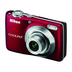 Nikon Coolpix L22 Digitalkamera (12,0 Megapixel, 3,6-fach Weitwinkelzoom, 7,5cm (3,0-Zoll) Display) rot