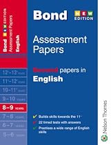 Bond Second Papers in English: 8-9 Years (Bond Assessment Papers)