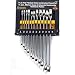 Wilmar W1062 11 Piece Metric Polished Combo Wrench Set with Rack