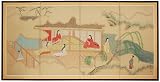 Oriental Furniture Asian Decor and Gifts, 24 by 48-Inch Riverside Serenity Chinese Brush Art Wall Screen Painting
