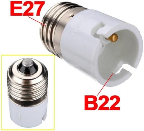 E27 To B22 Fitting Light Lamp Bulb Adapter Converter.