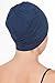 Deresina Men Sleep Cap Skull Caps Hats for Hair Loss (Denim - One Size)