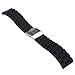 Tonsee Mens Silicone Rubber Watch Strap Band Waterproof with Deployment Clasp