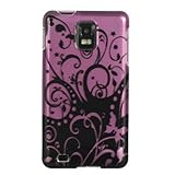 Black Swirls Hard Case Snap On Faceplate Cover For Samsung Infuse 4G i997