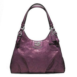 Coach Madison Stitched Maggie 18766 Plum
