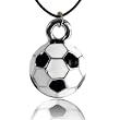 Soccer Enamel Soccer Pendant Necklace