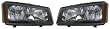 EAGLE EYES PAIR SET RIGHT & LEFT HEADLIGHTS HEADLAMPS LIGHTS LAMPS (SILV