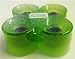 Everland Longboard Skateboard Cruiser Wheels 65x51mm (Stone Ground Clear Green)