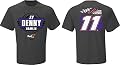 Denny Hamlin #11 NASCAR Fedex Fan Up T-Shirt-Gray