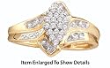 Stunning Yellow Gold Diamond Cluster Ring ** Special Sale **