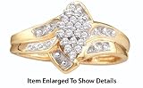 Stunning Yellow Gold Diamond Cluster Ring ** Special Sale **