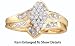 Stunning Yellow Gold Diamond Cluster Ring ** Special Sale **