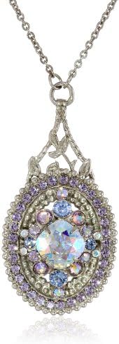 Sorrelli  "Dixie" Crystallized Oval Pendant, 16" + 4"extender