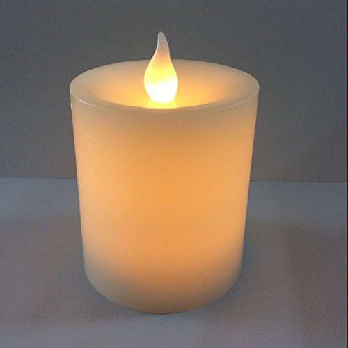 Real Battery Operated Flameless Candles Flickering Amber Yellow Flame Candles Box of 1 Wedding Decorations - Fake Candles - Flameless Candle Set - Centerpieces