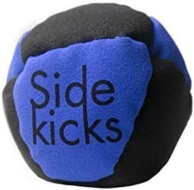 Sidekicks Hacky Sack - Classic Sand Filled Footbag | Best for Dirtbag Practice, Juggling Practice Hand Stitched Synthetic Suede Sand Hacky Sack Dirt Bag (Blue)