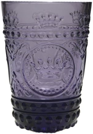 Louis Tumbler Glasses, 6 Ounce, Set of 4 - Amethyst Purple