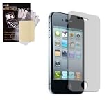 iPhone 4 LCD 6 Pack Screen Protector & Cleaning Cloth Kit for New Apple iPhone 4 4G HD