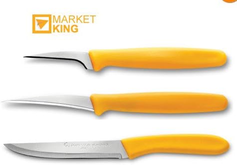 THAI ROYAL CARVING KNIFE KNIVE SET OF 3, FRUIT & VEGETABLE CARVE ART SUPERIOR