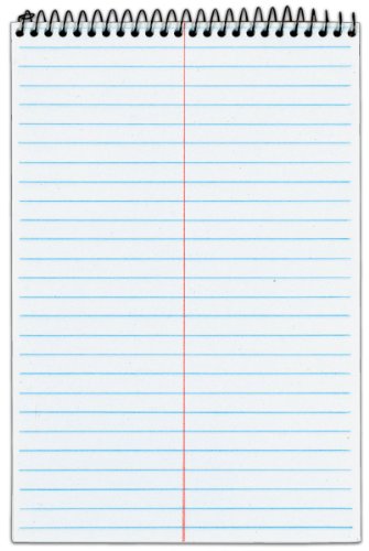 TOPS Second Nature Steno Book, 6 x 9 Inch, Gregg Rule, Recycled, 80 Sheets, 12-Pack, White (74688)