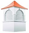 63" Handcrafted "Concord" Copper Roof Vinyl Cupola