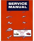 1945 1960 1961 1962 1963 1964 JEEP Service Manual Book