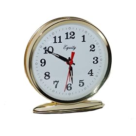 Equity 24012 Classic Keywound Alarm Clock with Metal Case