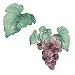 Wallies Wallpaper Cutouts 25/pkg-tuscan Grapes 6