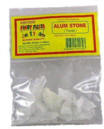 Pinoy Fiesta Alum Stones (Tawas) 1.40 Oz - 40g Packet
