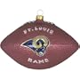Scottish Christmas St. Louis Rams Glass Football Ornament