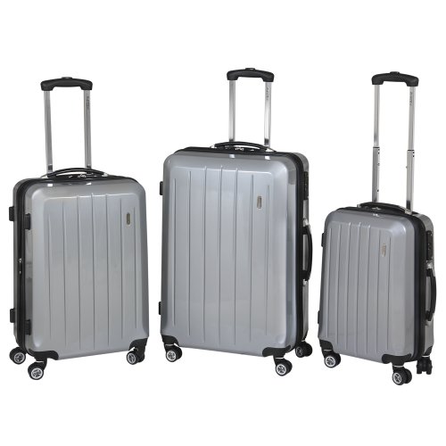 National Travel 3-Piece Expandable Upright Spinner Set - Grey