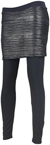 J Style Women Basic Stretch Span Sparkle Legging Pants_Gold_M