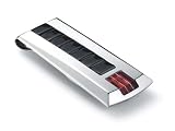 Tonino Lamborghini Primo Collection Stainless Steel Money Clip with Three Red Crystal Stones