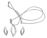 Earring and Pendant Sets Costume Jewelry with Cubic-Zirconia Gemstones Hand Engraved Indian Style