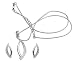 Earring and Pendant Sets Costume Jewelry with Cubic-Zirconia Gemstones Hand Engraved Indian Style