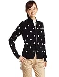 (キャロウェイアパレル)Callaway Apparel フルジップドット柄カシミヤニット 260869 010 BLACK BLACK L